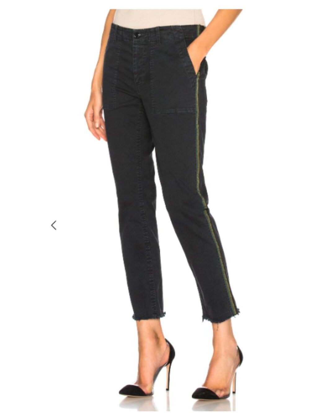 Nili Lotan Jenna Pants in Dark Navy with Side Tape Size 6
